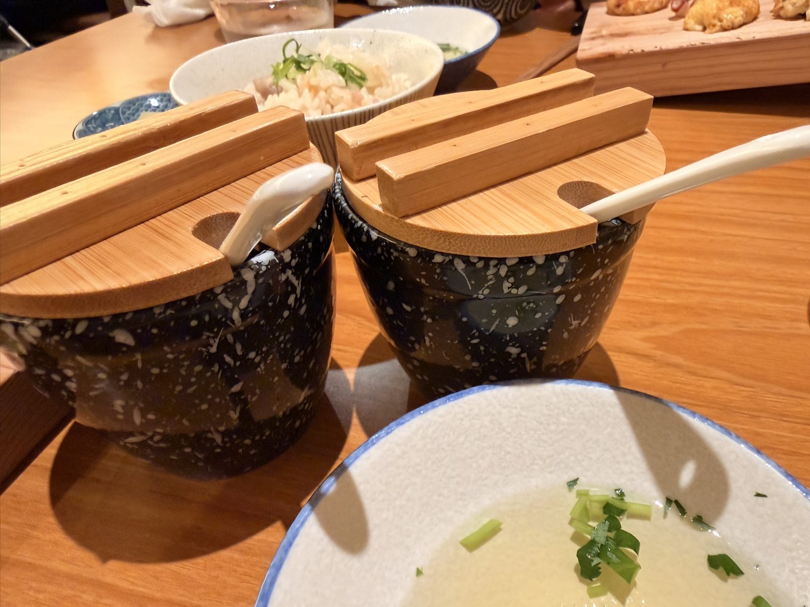 鰹節の粉と青のり