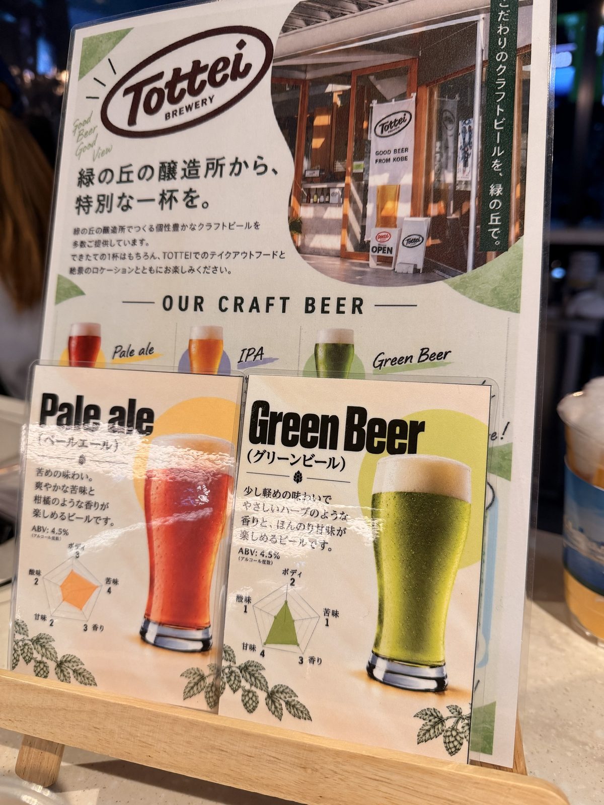 TOTTEI BREWERYのメニュー