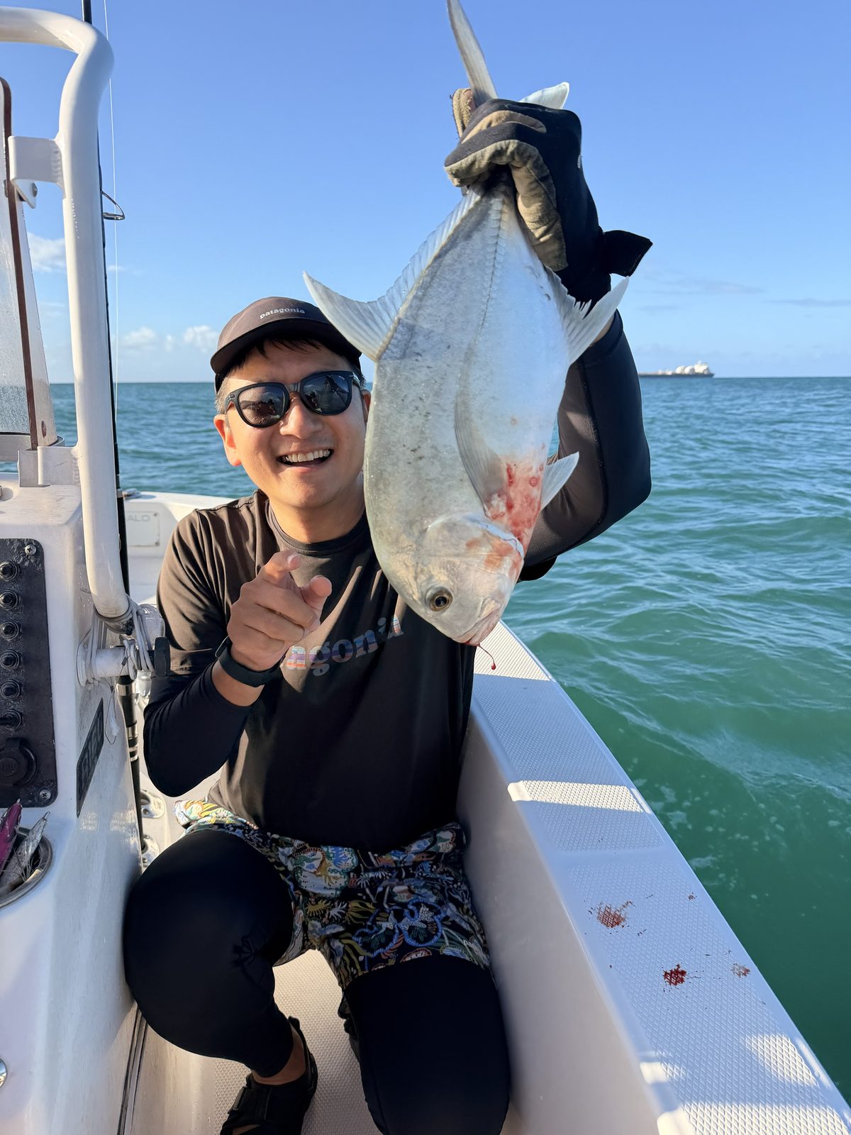 最初に釣れたチビGT